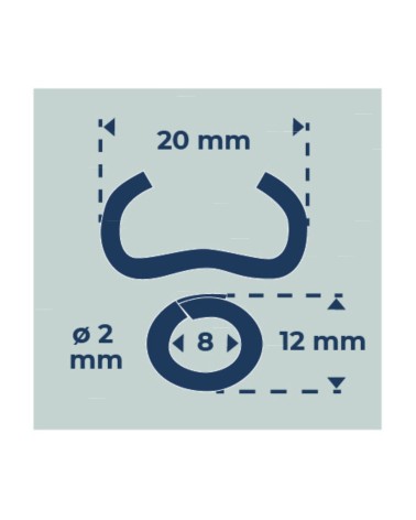 STAPLES SERPENTINE - 1000 UNI.