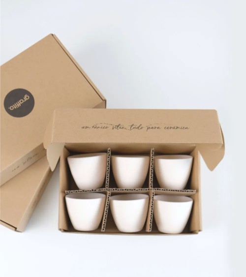 KIT DE 6 TASSES EN GRÈS