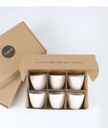 KIT DE 6 TASSES EN GRÈS